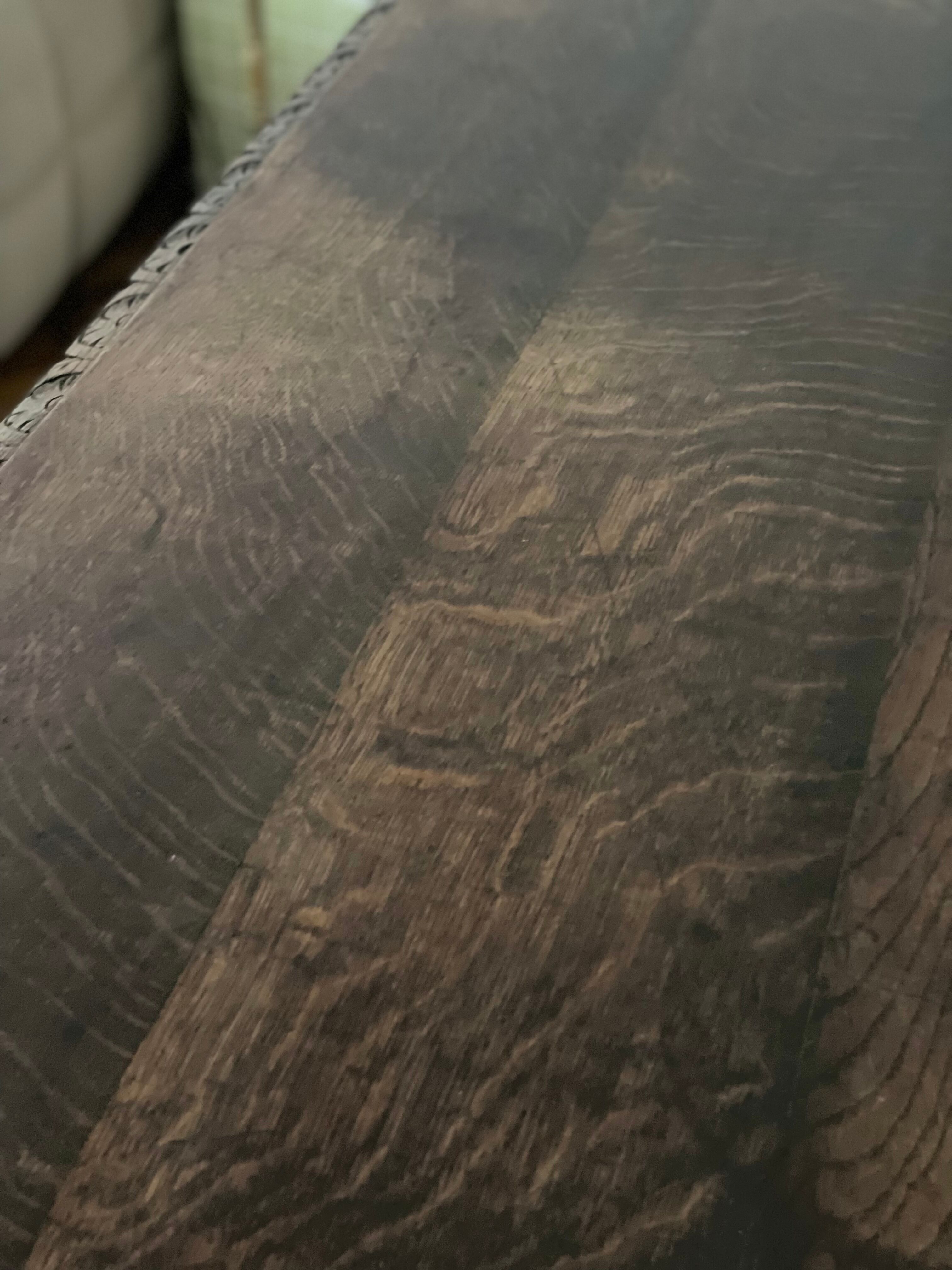 Old farm dining table Louis XIII turned wood