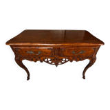 Desk / Console in Solid Walnut – Louis XV Style