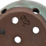 Ceramic pot for draining the cutlery of Jeanne and Norbert Pierlot