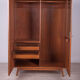 Ash & Walnut Wardrobe by Bohumil Landsman for Jitona, 1960s
