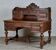 George III style bureau in carved solid oak, circa 1880.
