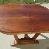 Art Deco oval table, 4 extensions, up to 18 people