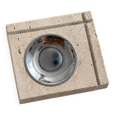 Travertine ashtray Fratelli Manelli 1970