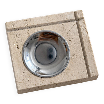 Travertine ashtray Fratelli Manelli 1970