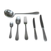 Complete silver-plated cutlery set of 61 pieces, Pearls model - in good condition.