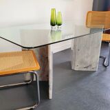 Dining table marble legs Roche Bobois