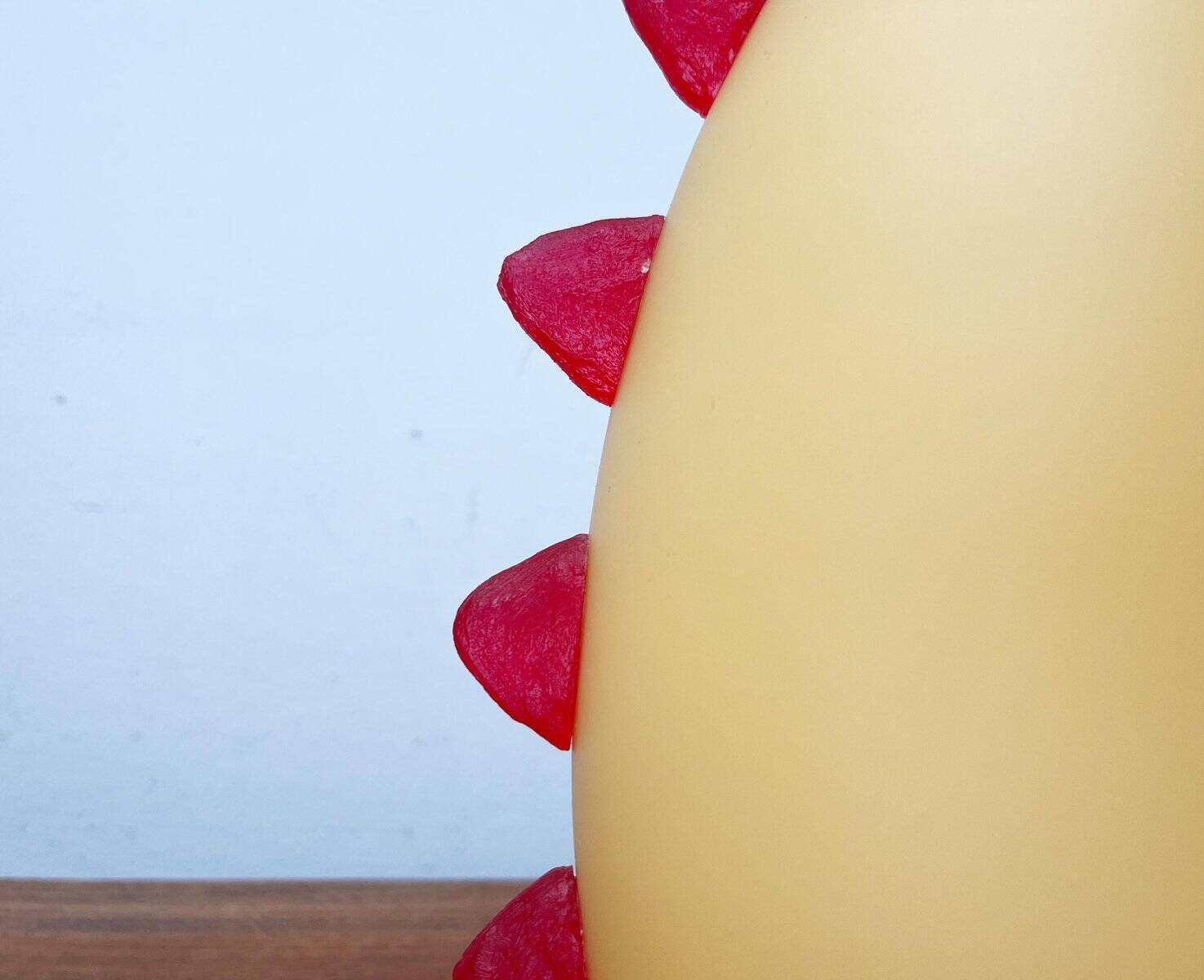 Postmodern glass table lamp from Trait D'Union, 1980s.