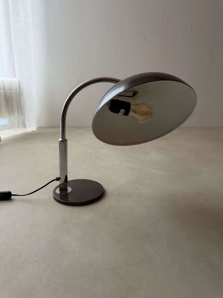 Hala desk lamp model 144 Busquet bronze brown 1950s