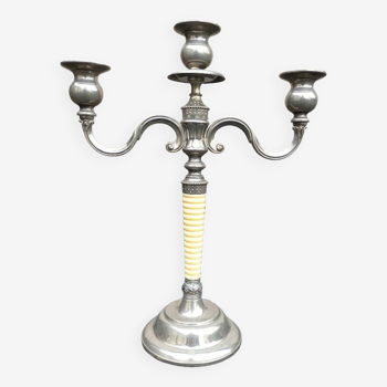 Three-branched metal candlestick