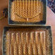 Plat et 6 assiettes à asperges Sarreguemines
