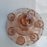 Service à liqueur en verre Rosaline