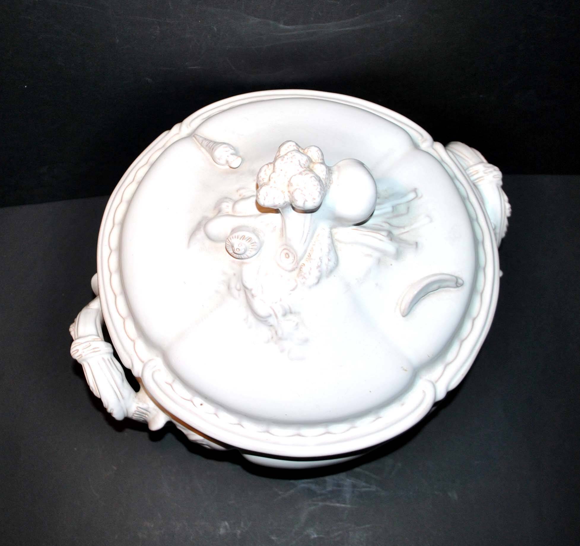 Plat Ovale Faïence Niderviller Grand Siècle Beyerlé, Céramique Moulurée Beige, Vintage