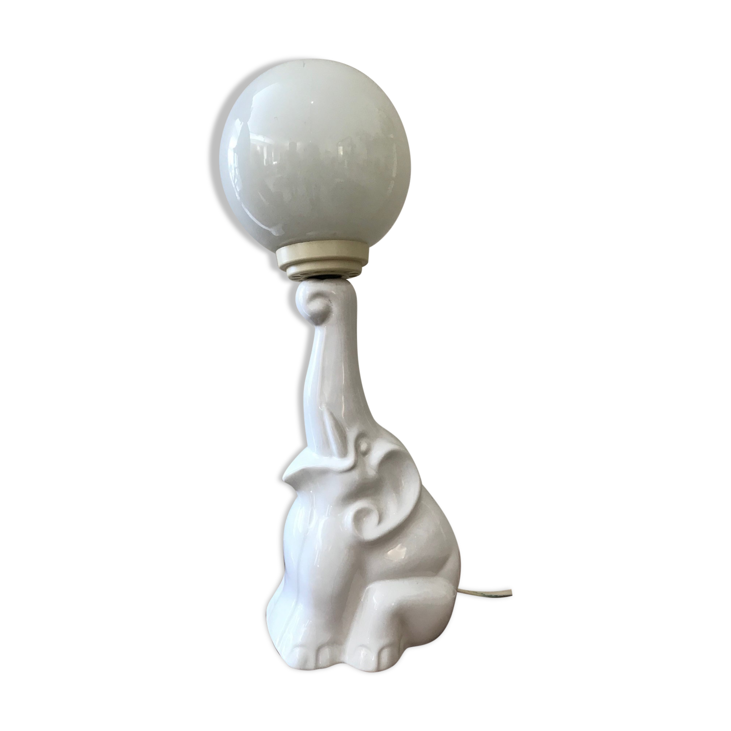 Elephant ceramic lamp