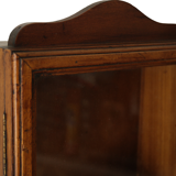 Artisanal wall display case in vintage wood
