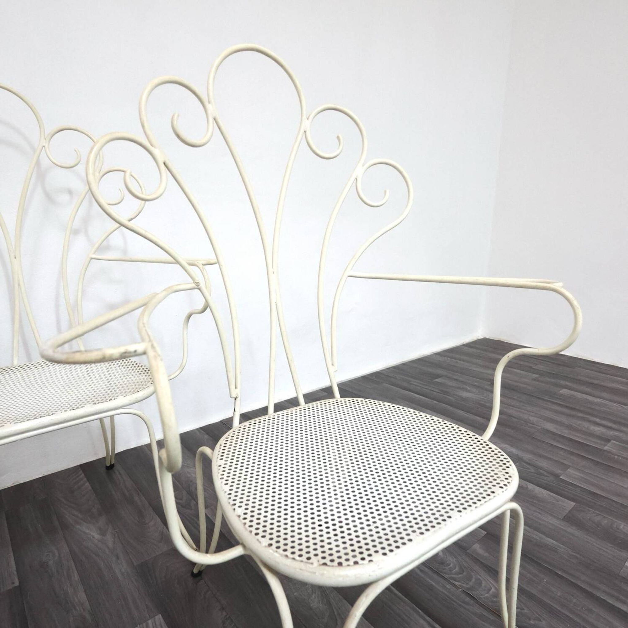 Lio Carminati Sedie Da Giardino 4 Pz Design Anni 50 Modernariato