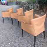 Set of 4 Vela chairs by Carlo Bartoli for Matteo Grassi
