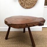 Brutalist tripod coffee table