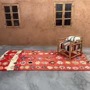 Tapis Marocain boujad orange - 173 x 350 cm