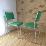 2 chrome Bauhaus chairs