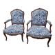 Pair of Louis XV style armchairs