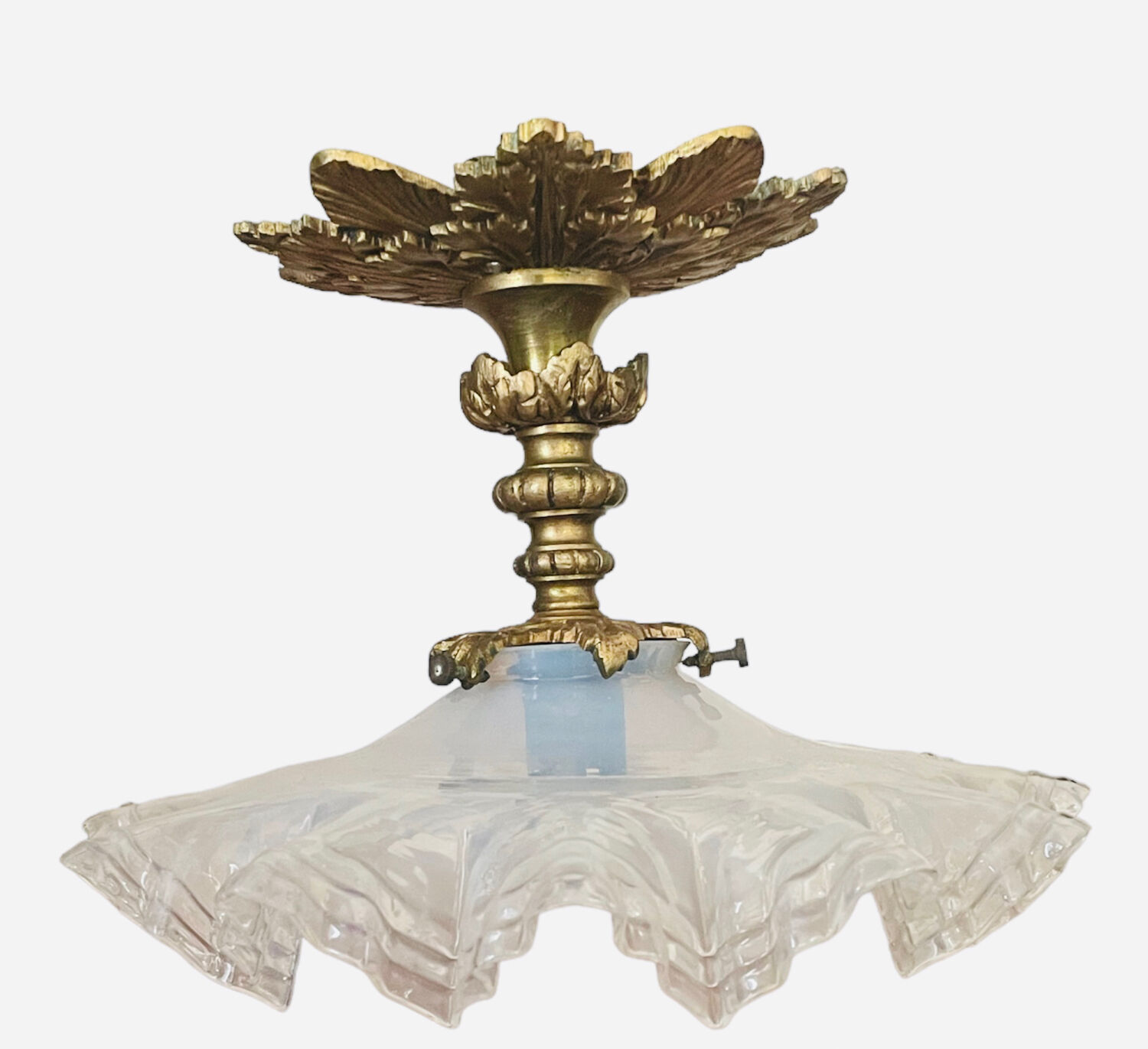 Pair of gilded bronze candlesticks nineteenth