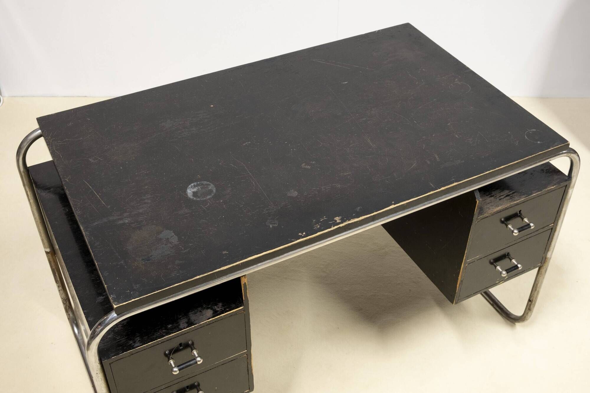 Swedish Funkis Writing Desk, Bauhaus-Inspired, 1940s
