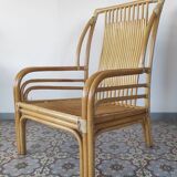 Fauteuil en rotin "Maugrion"