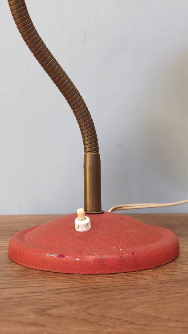 Lampe de bureau vintage col de cygne année 1950