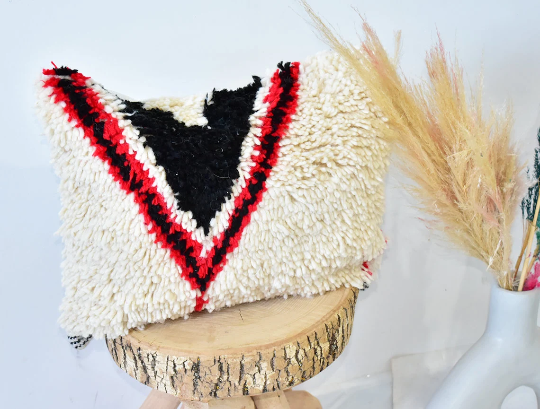 Colorful Moroccan carpet pillow 47x37cm