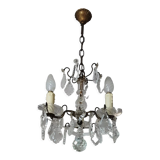 Old chandelier with 3-pointed tassels