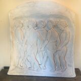 Bas relief in art deco plaster