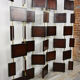 Wooden and brass screen
