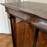 Biedermeier Armoire, Walnut Veneer and Full Columns, Austria, circa 1820