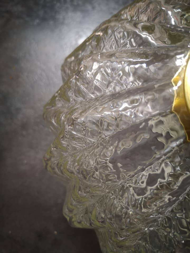 Geometric glass pendant light