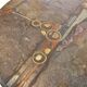 Brutalist Paul Kingma One-Off Slate, Ceramic and Brass Artwork Coffee Table, Signed