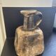 Brutalist brown terracotta pitcher vase