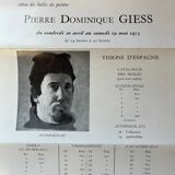 Painting HST/P Pierre Dominique GIESS (1943-2011) "Torre Lodones" Spain