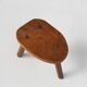 Rustic Wooden tripod Stool, France 1920s