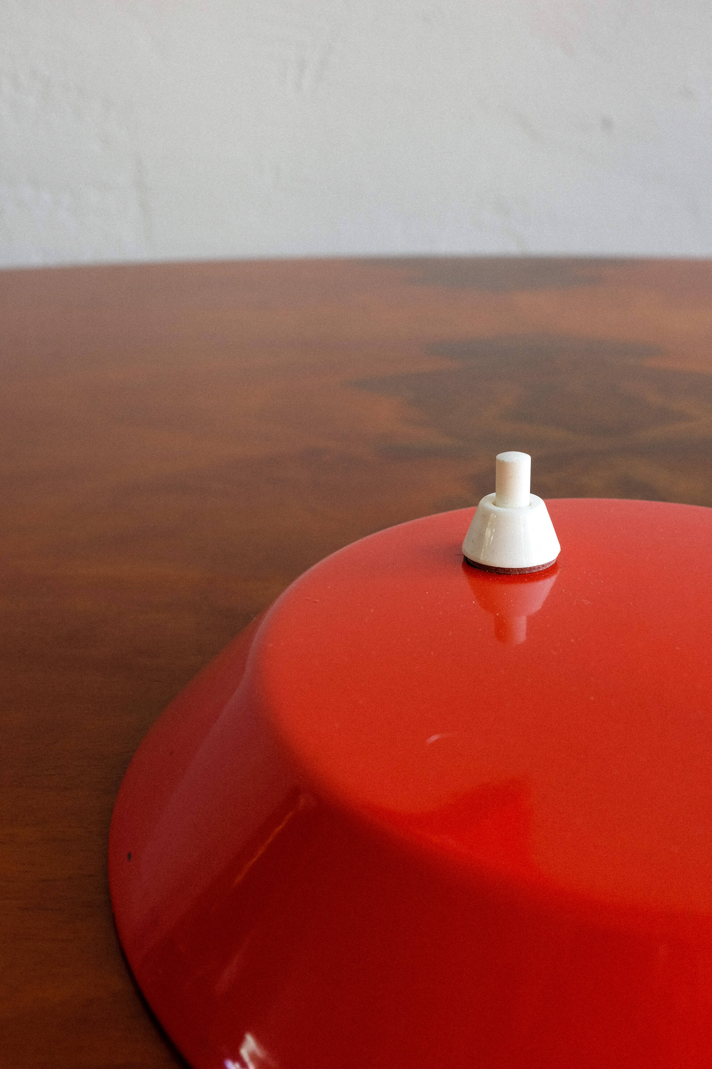 Vintage Red Table Lamp made by AKA Germany, 1960