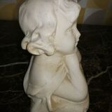Sculpture Bust girl in plaster
