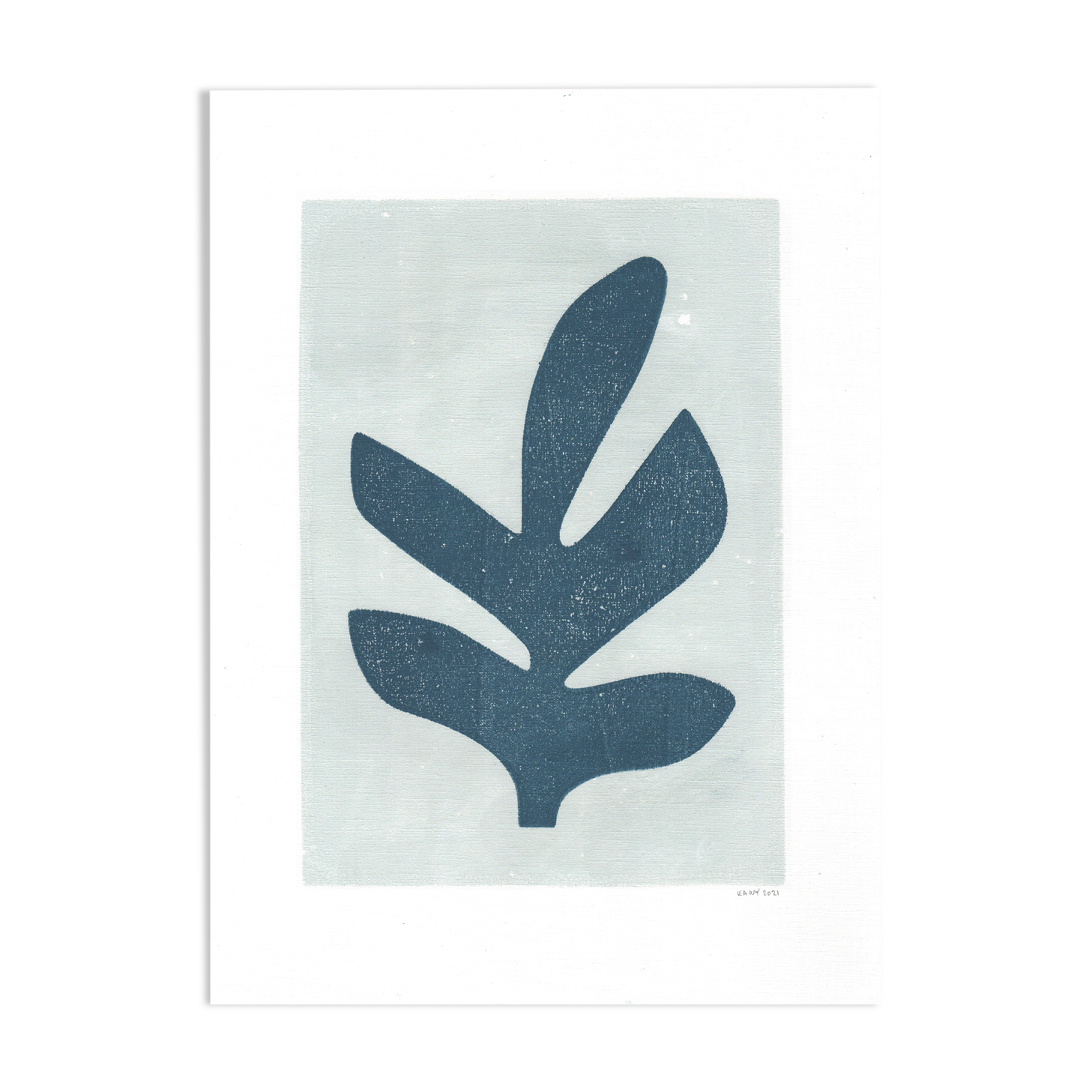 Painting on paper, illustration M255, signed Eawy