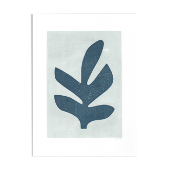 Painting on paper, illustration M255, signed Eawy