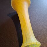 Yellow blown glass soliflore