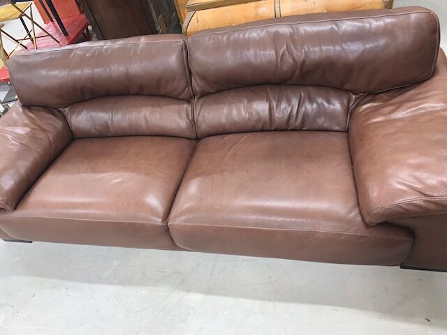 Roche bobois leather sofa