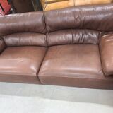 Roche bobois leather sofa