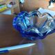 Vintage cendrier verre style Murano