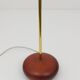 Postmodern floor lamp in brass and wood by Rodolfo Dordoni, Italy, 1980s.