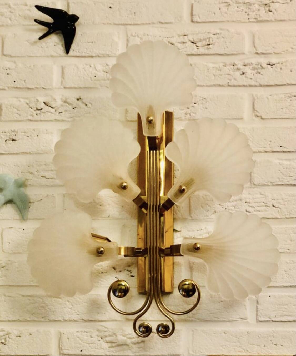 Old Art Deco DEKNUDT wall light