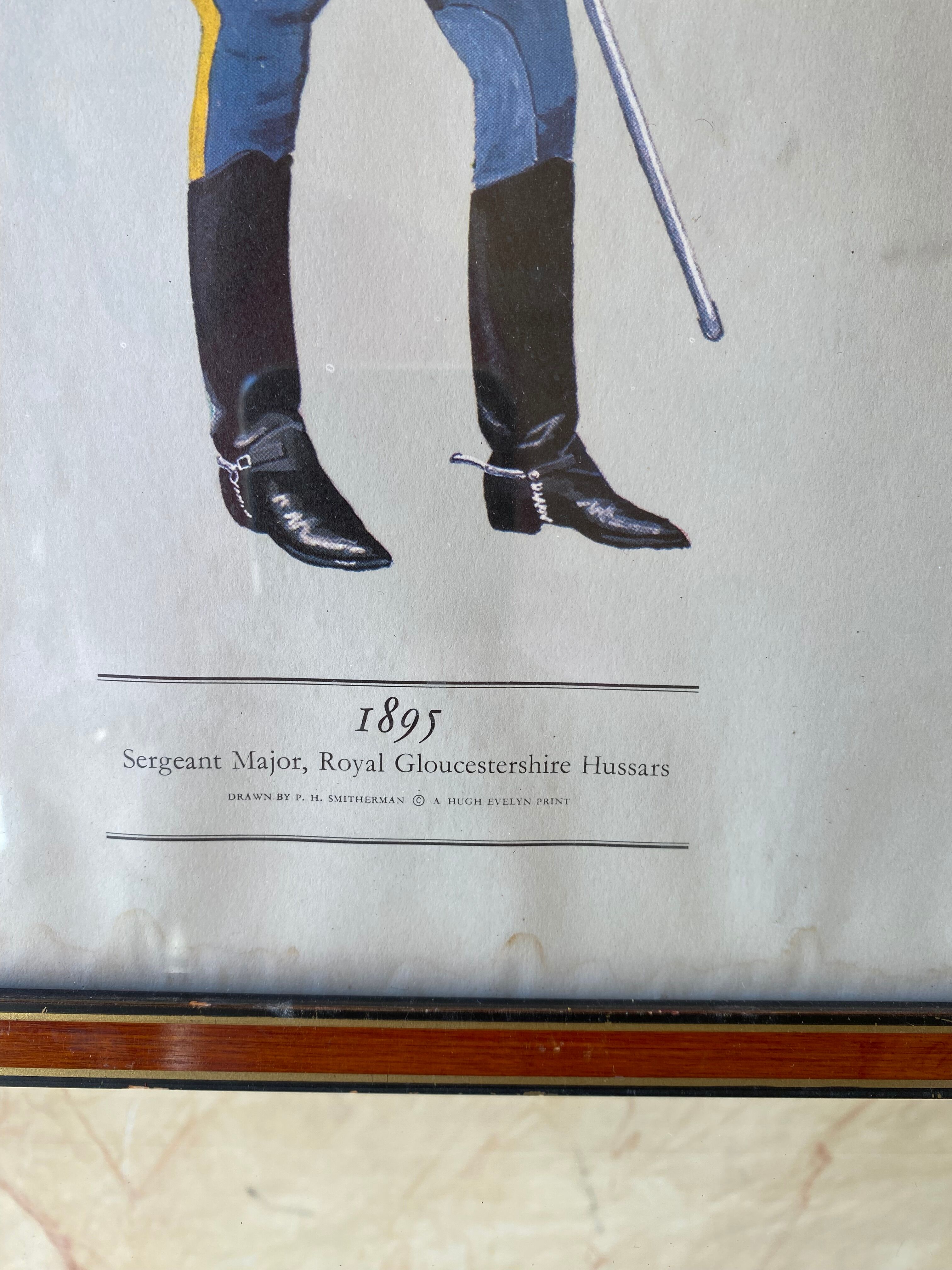 Signed military engraving