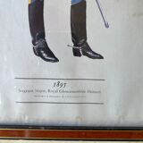 Signed military engraving